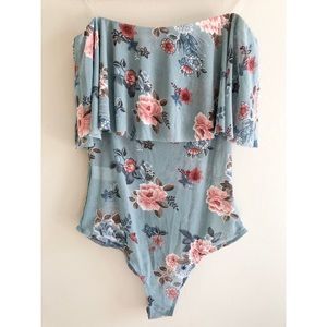 Floral Mesh Bodysuit